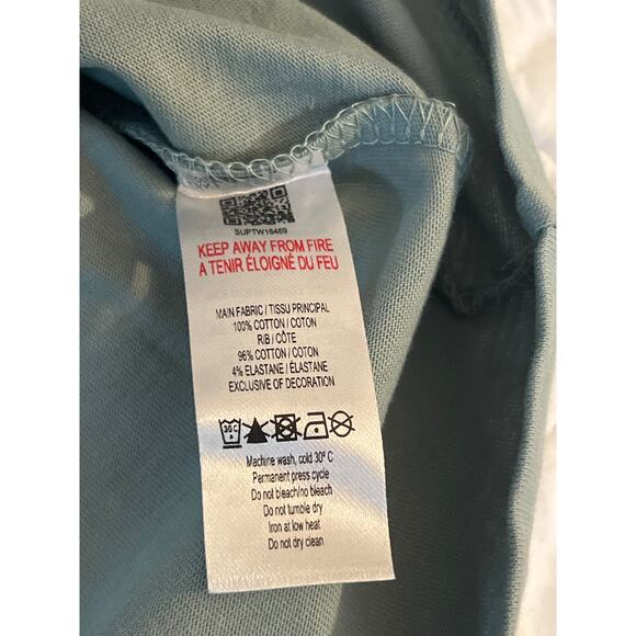 Supply And Demand New York City Moonstone BF T Shirt‎ Womens XL Dusty Teal Green - Picture 6 of 6